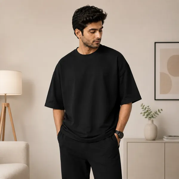 Chai_Oversized_Black_Graphic_Print_T-Shirt