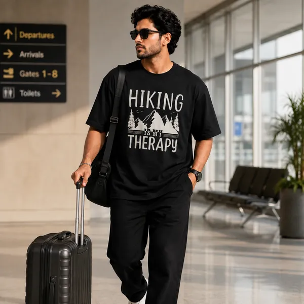 Hiking_is_my_Therapy_Oversized_Black_Graphic_Print_T-Shirt