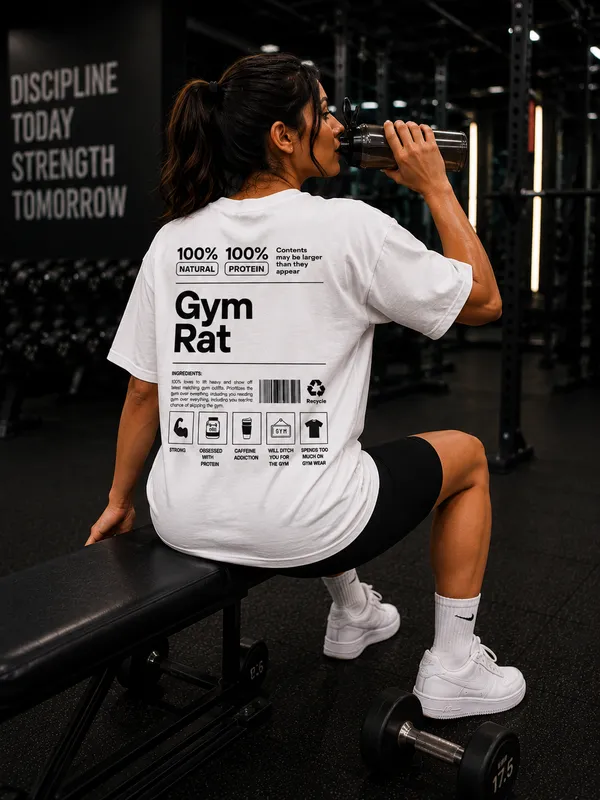 Gym_Rat_Oversized_White_Graphic_Print_T-Shirt
