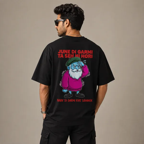 June_Di_Garmi_Ta_Seh_Ni_Hori_Oversized_Black_Graphic_Print_T-Shirt