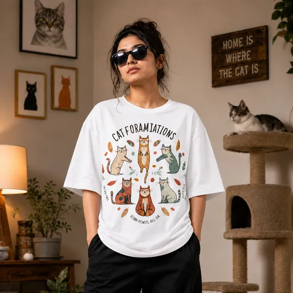 Catformmaitions_Oversized_White_Graphic_Print_T-Shirt