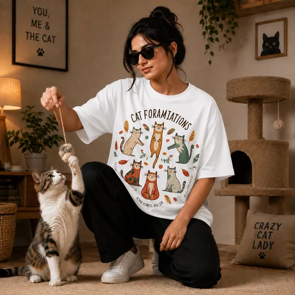 Catformmaitions_Oversized_White_Graphic_Print_T-Shirt