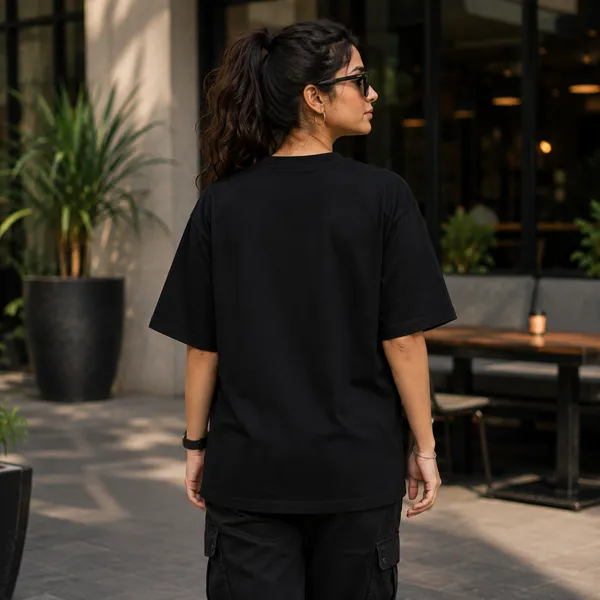 Thodi_Crazy_Thodi_Lazy_Oversized_Black_Graphic_Print_T-Shirt