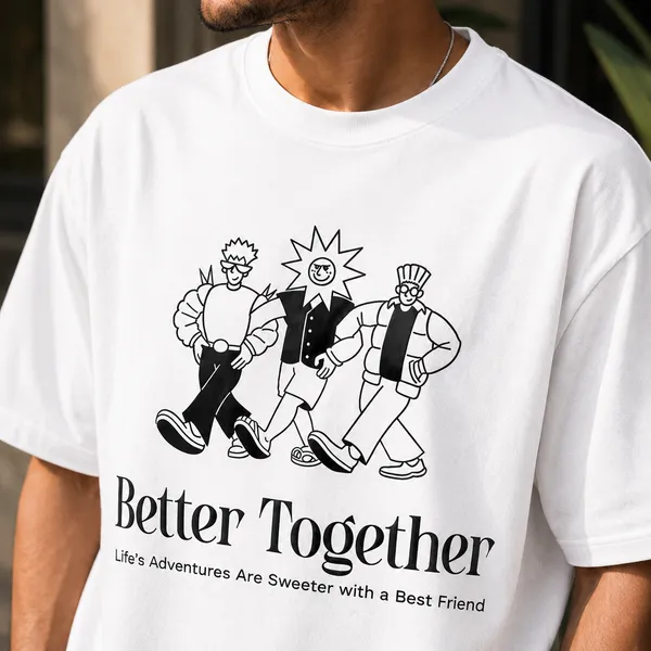 Better_Together_Oversized_White_Graphic_Print_T-Shirt