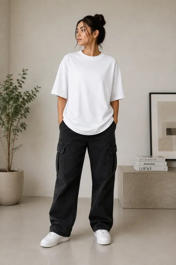 I_Don't_Need_Therapy,_I_Need_a_Porsche_Oversized_White_Graphic_Print_T-Shirt