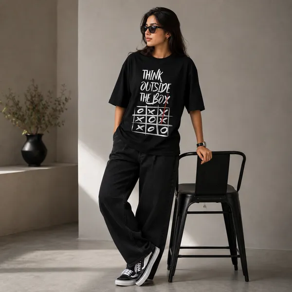Think_Outside_the_Box_Oversized_Black_Graphic_Print_T-Shirt