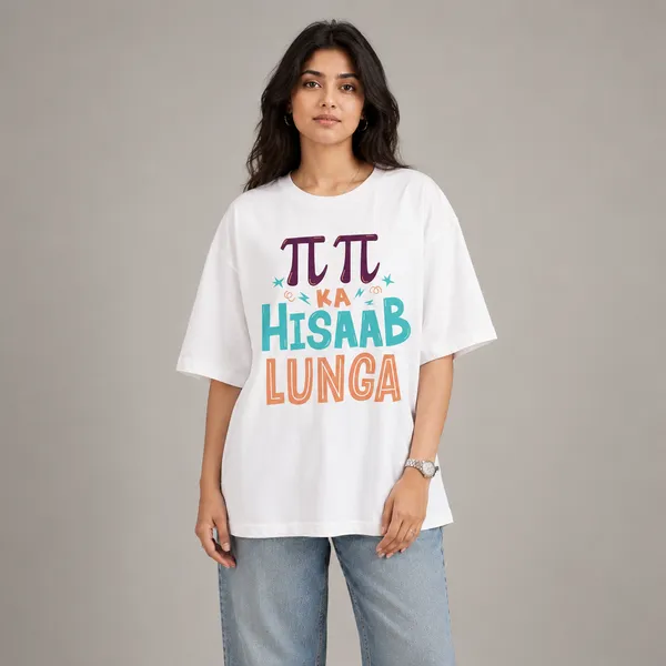 Pai_Pai_Ka_Hisab_Lunga_Oversized_White_Graphic_Print_T-Shirt
