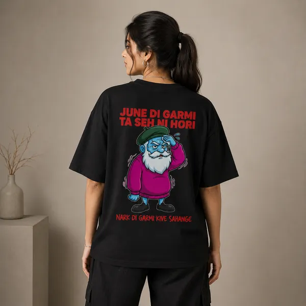 June_Di_Garmi_Ta_Seh_Ni_Hori_Oversized_Black_Graphic_Print_T-Shirt