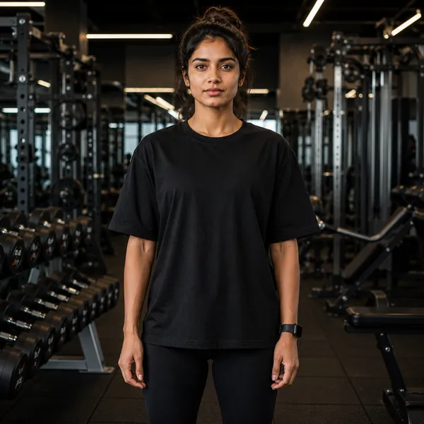 1%_Stronger_Every_Day_Casual_Fit_Black_Graphic_Print_T-Shirt