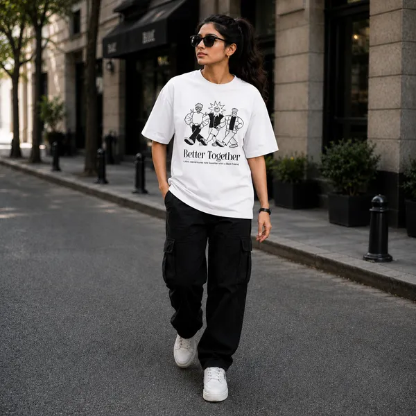 Better_Together_Oversized_White_Graphic_Print_T-Shirt