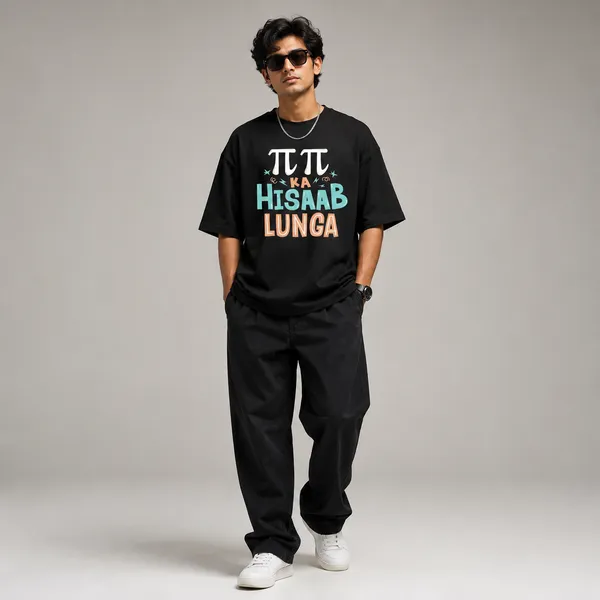 Pai_Pai_Ka_Hisab_Lunga_Oversized_Black_Graphic_Print_T-Shirt