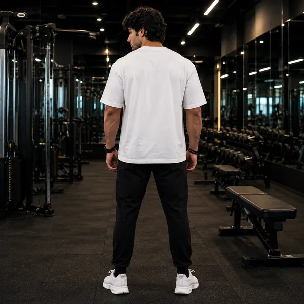 Need_Money_for_Protein_Oversized_White_Graphic_Print_T-Shirt