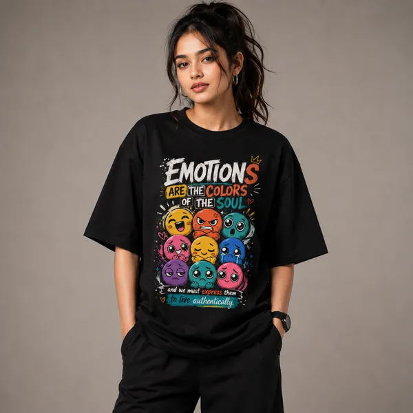 Emotions_Oversized_Black_Graphic_Print_T-Shirt