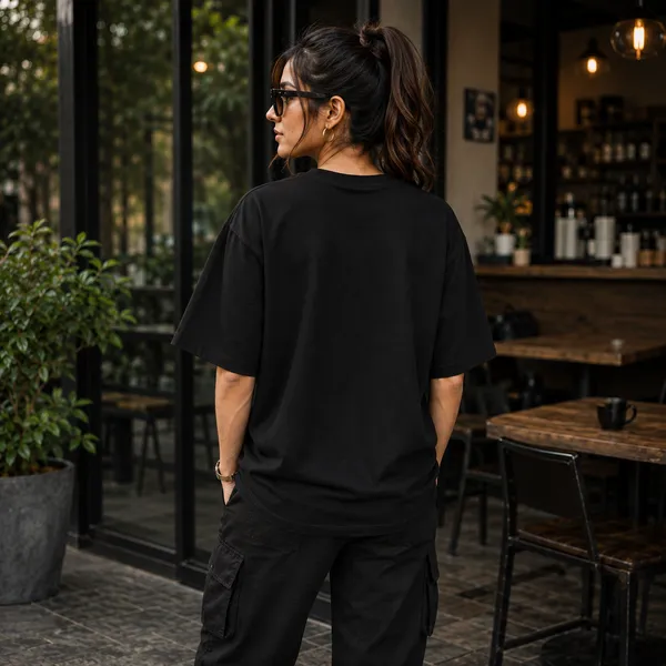 My_Mood_Depends_on_my_Bank_Balance_Oversized_Black_Graphic_Print_T-Shirt