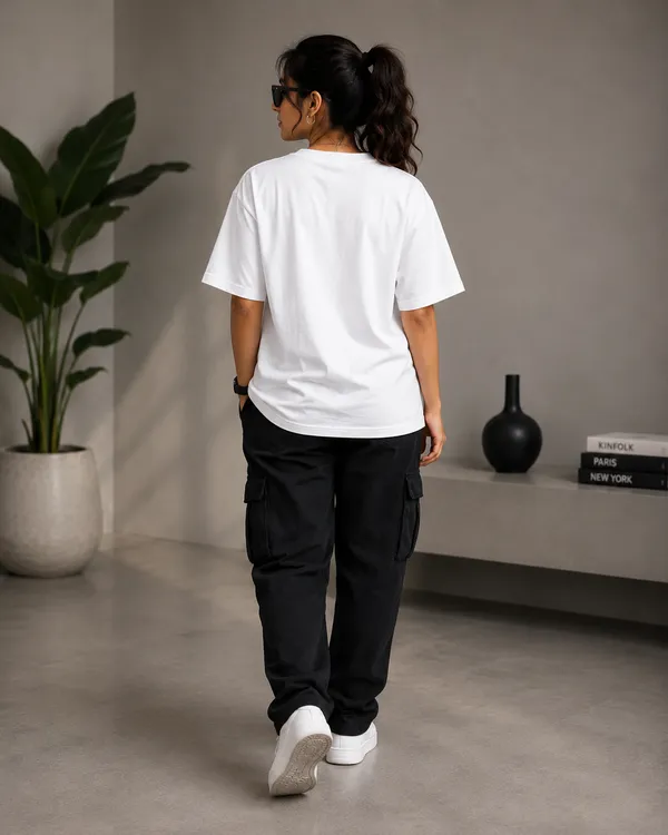 I'm_not_Flirting_i'm_Just_Hot_and_Friendly_Oversized_White_Graphic_Print_T-Shirt