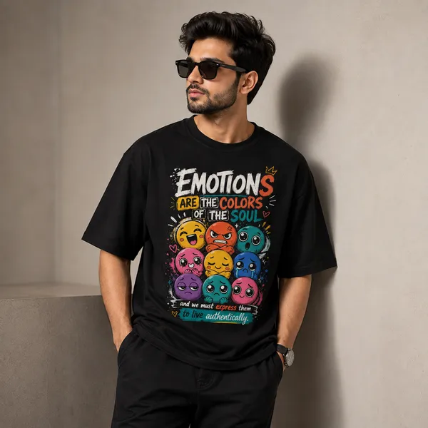 Emotions_Oversized_Black_Graphic_Print_T-Shirt