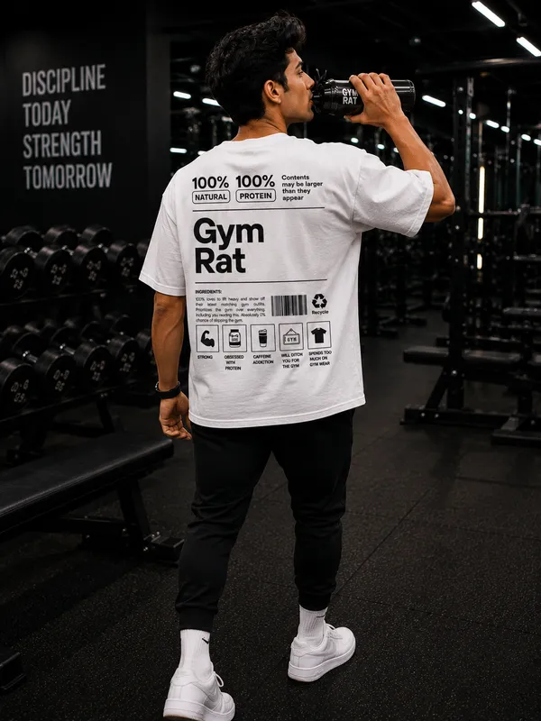 Gym_Rat_Oversized_White_Graphic_Print_T-Shirt