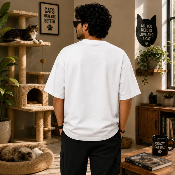 Sorry_i'm_Late_my_Cat_Was_Sitting_on_Me_Oversized_White_Graphic_Print_T-Shirt