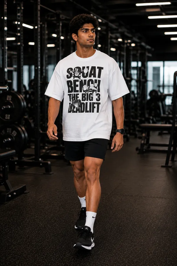 Squat_Bench_the_Big_3_Deadlift_Oversized_White_Graphic_Print_T-Shirt