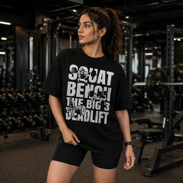 Squat_Bench_the_Big_3_Deadlift_Oversized_Black_Graphic_Print_T-Shirt