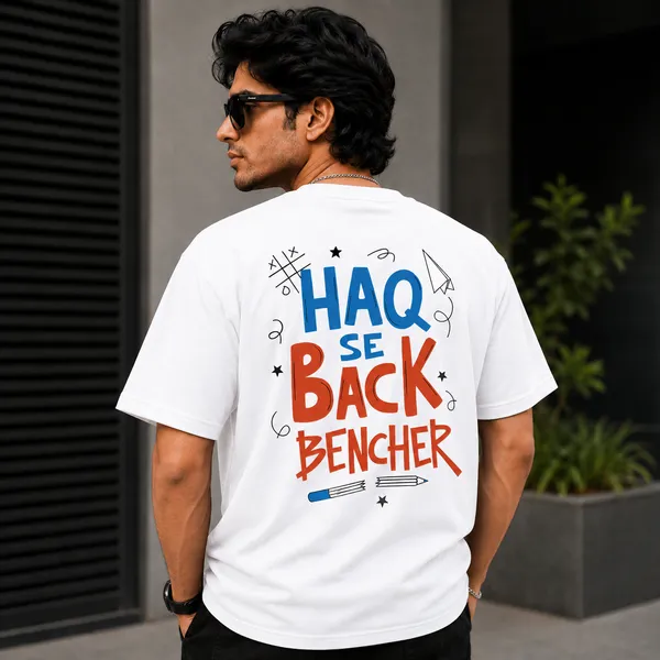 Haq_Se_Back_Bencher_Oversized_White_Graphic_Print_T-Shirt