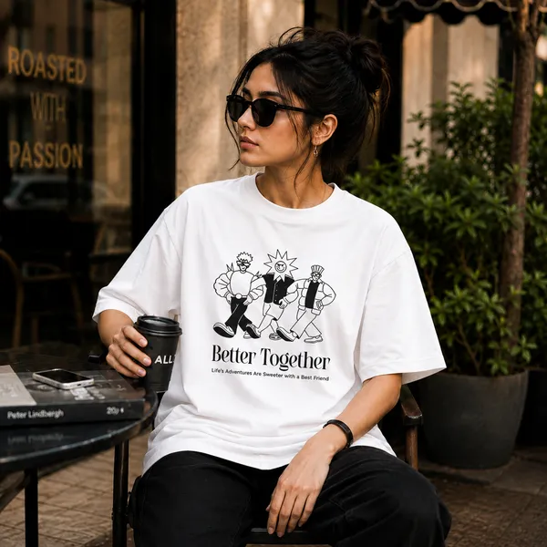 Better_Together_Oversized_White_Graphic_Print_T-Shirt