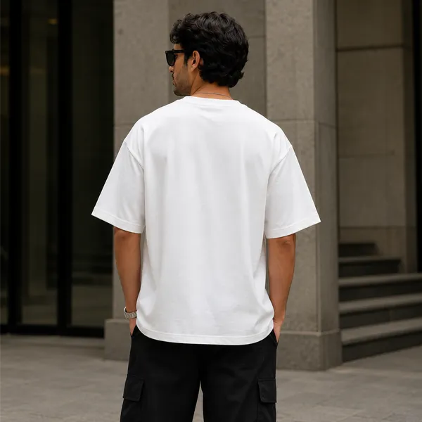 Every_Problem_and_Only_One_Solution_Money_Oversized_White_Graphic_Print_T-Shirt