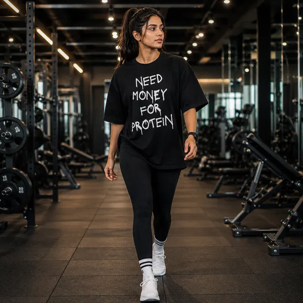 Need_Money_for_Protein_Oversized_Black_Graphic_Print_T-Shirt