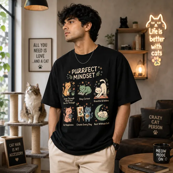 Purrfect_Mindset_Relaxed_Fit_Black_Graphic_Print_T-Shirt