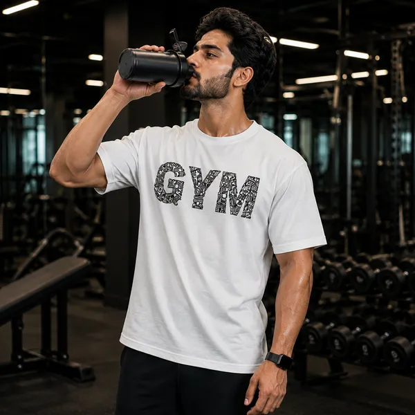 Gym_Regular_Fit_White_Graphic_Print_T-Shirt