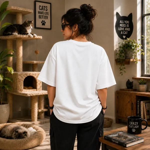 Sorry_i'm_Late_my_Cat_Was_Sitting_on_Me_Oversized_White_Graphic_Print_T-Shirt