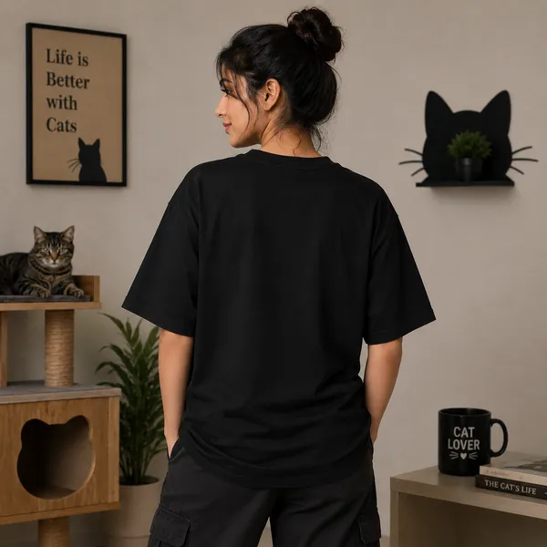 Cat_Person_Oversized_Black_Graphic_Print_T-Shirt