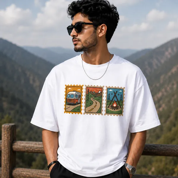 3_Image_Casual_Fit_White_Graphic_Print_T-Shirt