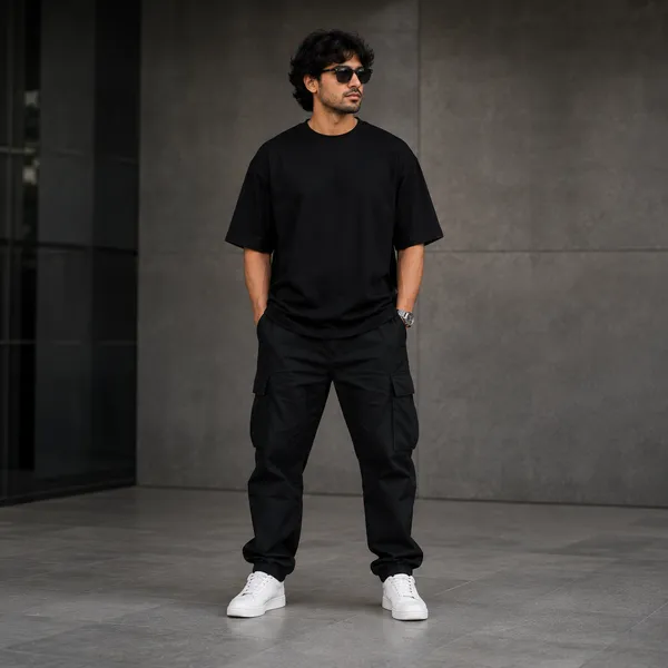 It's_Better_to_Start_Small_Oversized_Black_Graphic_Print_T-Shirt