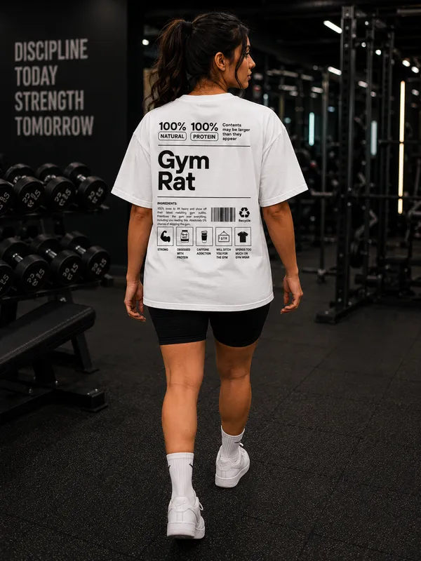 Gym_Rat_Oversized_White_Graphic_Print_T-Shirt