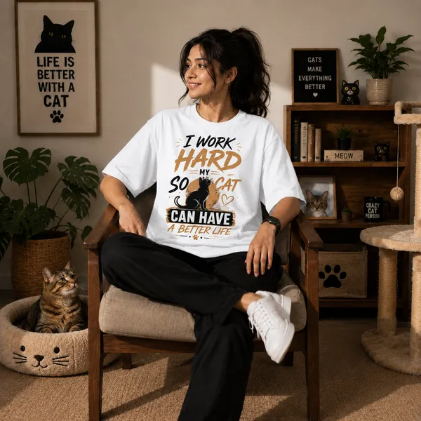 I_Work_Hard_and_Can_Have_a_Better_Life_Casual_Fit_White_Graphic_Print_T-Shirt