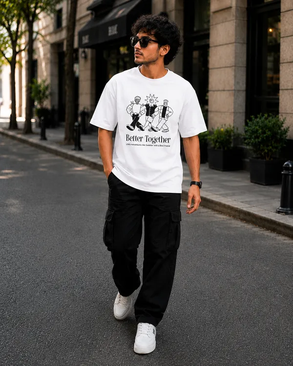 Better_Together_Oversized_White_Graphic_Print_T-Shirt