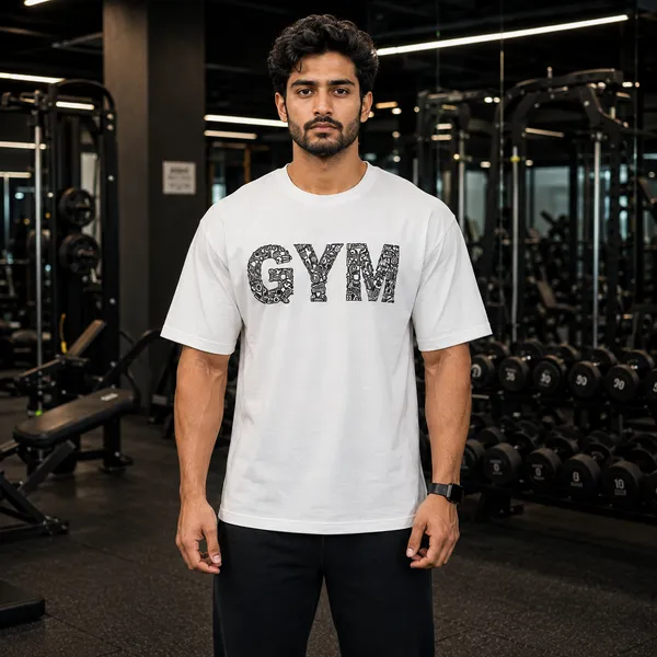 Gym_Regular_Fit_White_Graphic_Print_T-Shirt