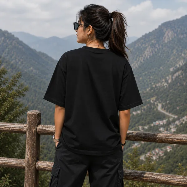 3_Image_Oversized_Black_Graphic_Print_T-Shirt