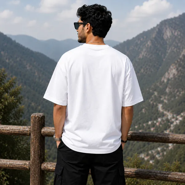3_Image_Casual_Fit_White_Graphic_Print_T-Shirt
