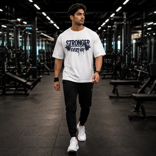 Stronger_Every_Day_Oversized_White_Graphic_Print_T-Shirt