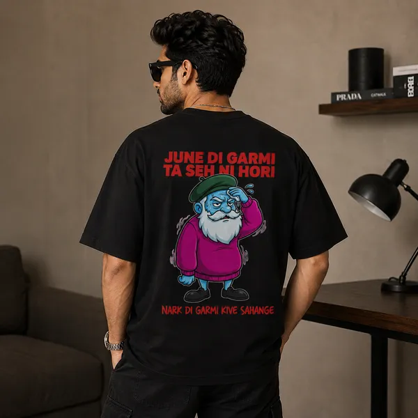 June_Di_Garmi_Ta_Seh_Ni_Hori_Oversized_Black_Graphic_Print_T-Shirt