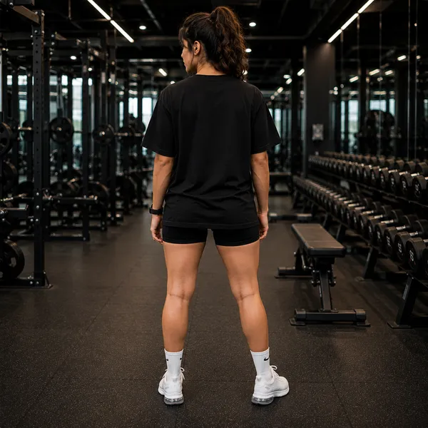 Today_Pain_is_Tommorow's_Power_Oversized_Black_Graphic_Print_T-Shirt