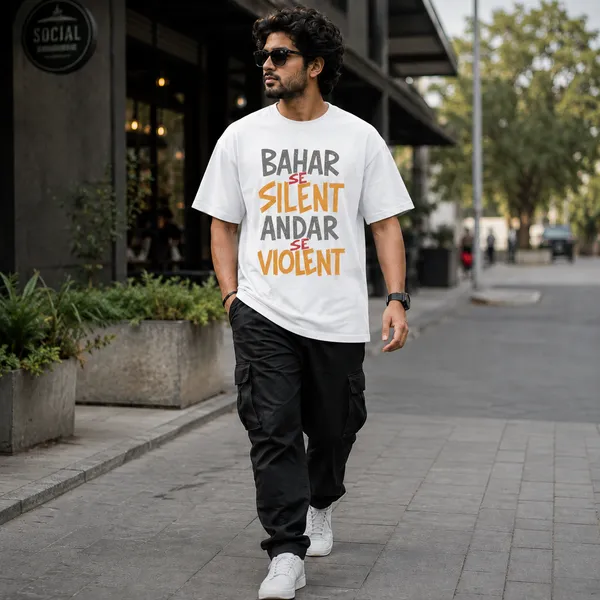 Bahar_Se_Silent_Ander_Se_Violent_Oversized_White_Graphic_Print_T-Shirt