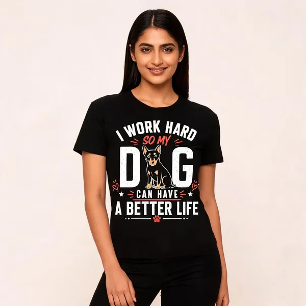 White_Graphic_Print_T-Shirt_for_Dog_Lovers