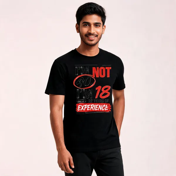 Black_I'm_Not_40_Graphic_Print_T-Shirt_for_Men