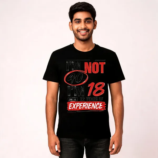Black_I'm_Not_40_Graphic_Print_T-Shirt_for_Men