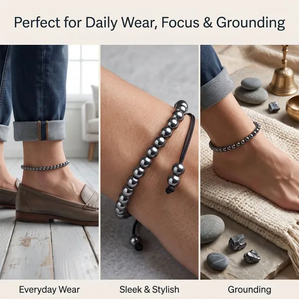 Sthirta_Hematite_Anklet