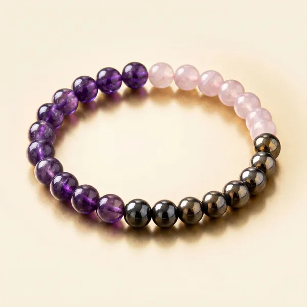 Vrishchik_Rashi_Kavach_Scorpio_Amethyst_Hematite_Rose_Quartz_Bracelet
