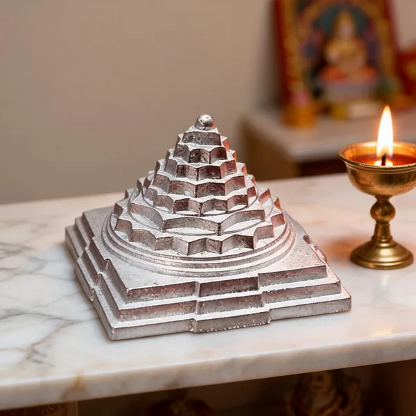 Parad_Alloy_Silver_Tone_Meru_Shri_Yantra_Devotional_Decor